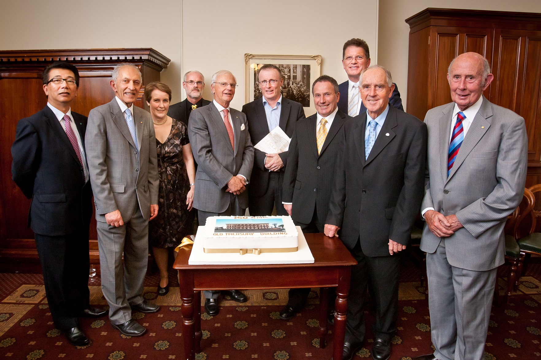 Many dignitaries were present at the opening of Gold & Governors at the Old Treasury Building.