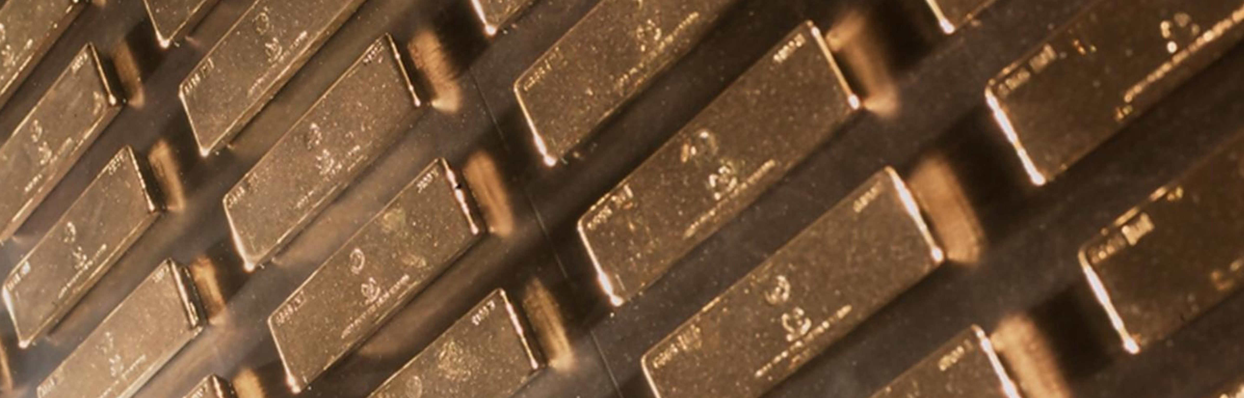 GOLD BARS gold bars as displayed in the 'Built on Gold' exhibition at Old Treasury Building