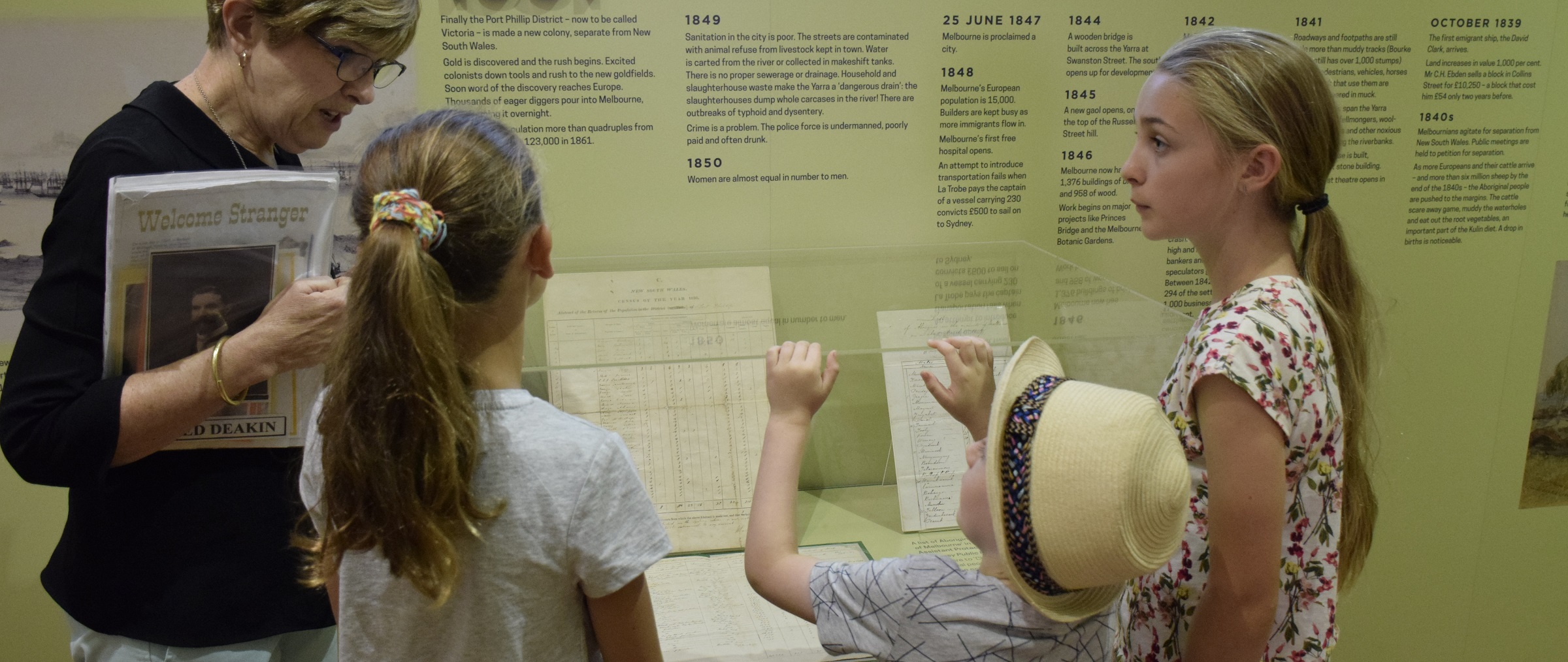 school program crop Children enjoy the Old Treasury Building as part of the school program