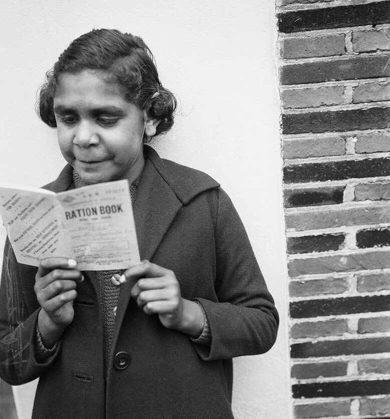 first nations woman with ration book