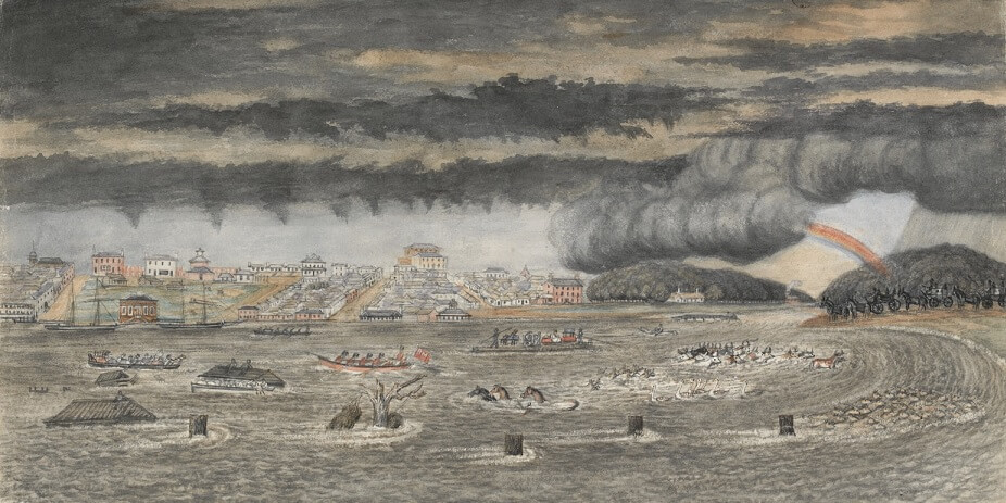 Liardet floods 1840sa