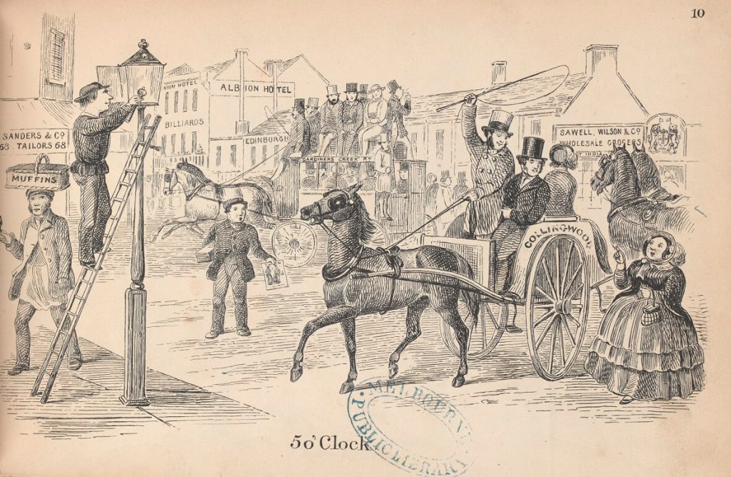 On the Street The Lamplighter Old Treasury Building