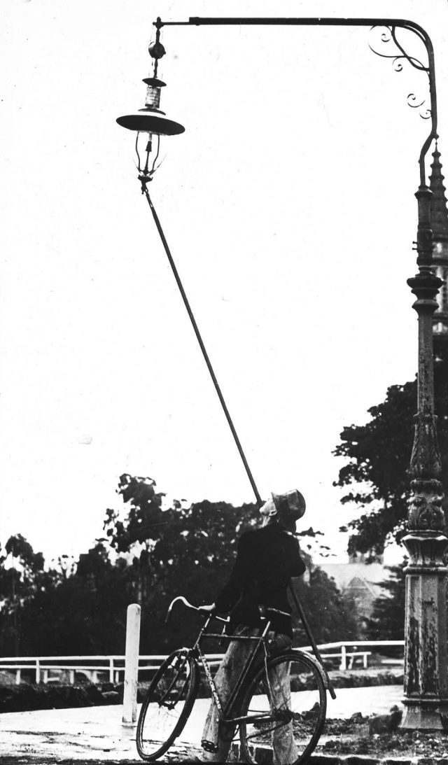 On the Street The Lamplighter Old Treasury Building