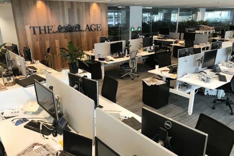 The Age newsroom deserted