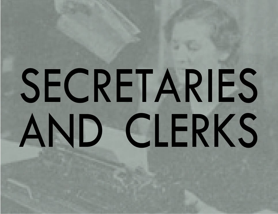 secretaries and clerks