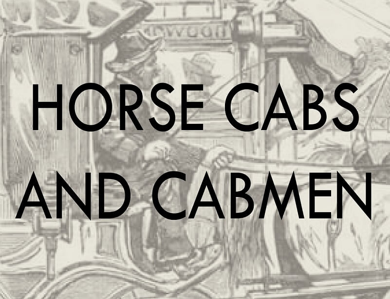 horse cabs and cabman