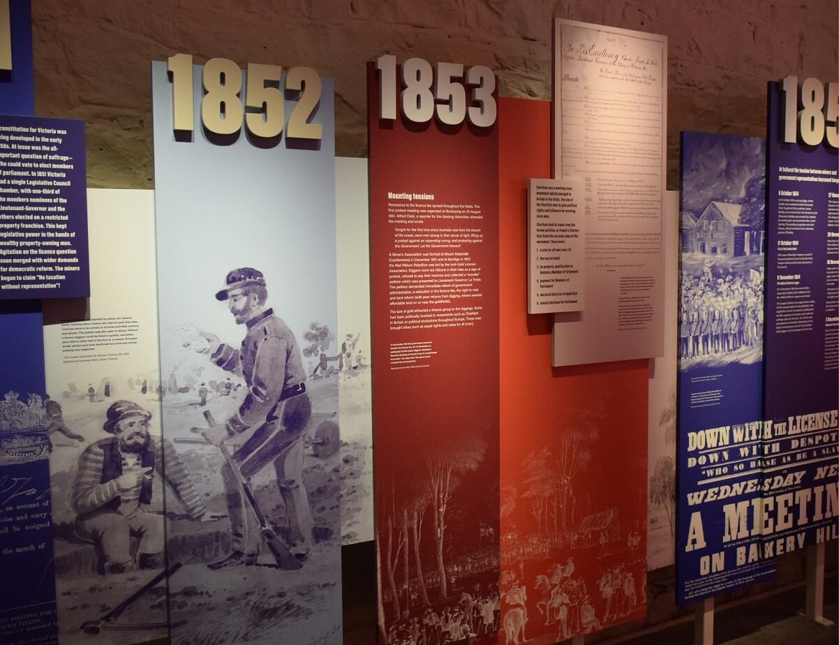 Political Unrest on the Goldfields exhibition