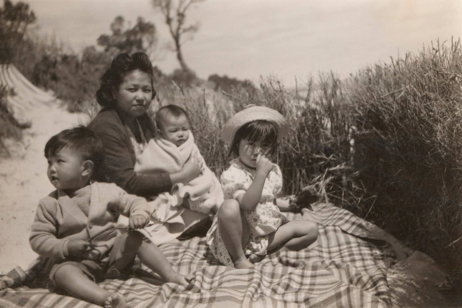 Mary Louey Gung and family