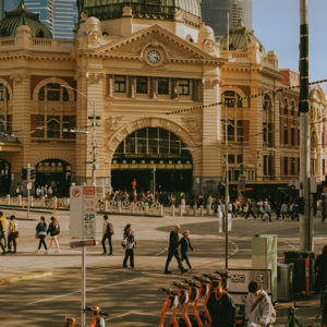 Lenticular Postcard- Flinders Street Station